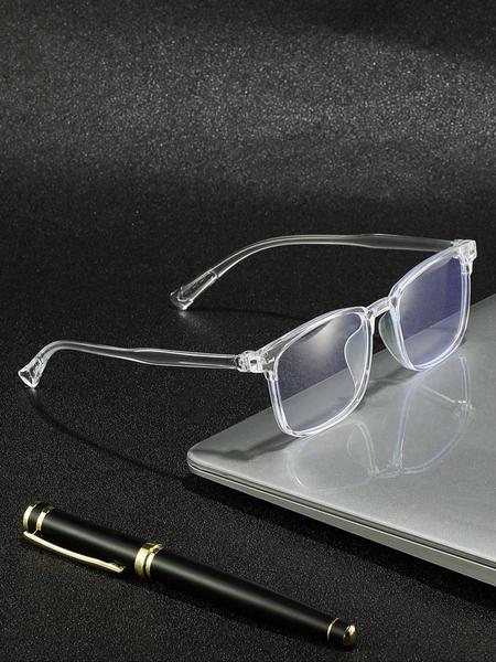Modern Transparent Non-Prescription Glasses for Men & Women, Ideal for Office, Daily Use, Travel, Stylish Unisex Eyewear