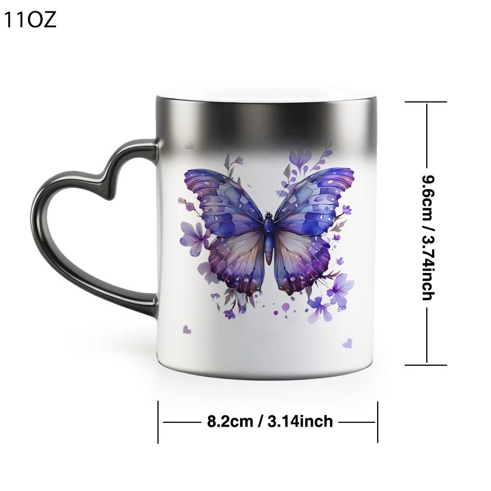 Dreamy Purple Butterfly Color-Changing Mug