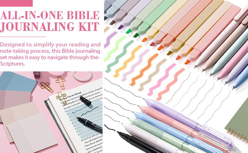 Floe Bible Study Fabric Storage Bag Set, Bible Journaling Kit with Highlighters, Pens, No Bleed, Soft Fabric Organizer for Bible Study Essentials dealsforyoudays Floe Bible Study Fabric Storage Bag Set, Bible Journaling Kit with Highlighters, Pens, No Bleed, Soft Fabric Organizer for Bible Study Essentials dealsforyoudays