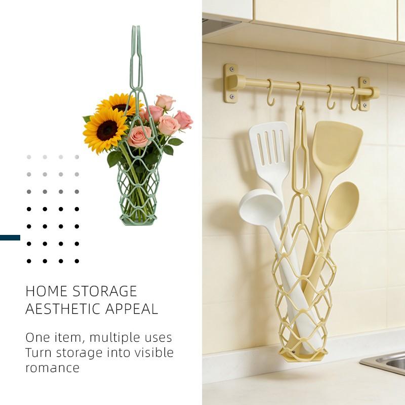 Silicone Trivet Hot Pot Holder Mat, Heat Resistant, Multi Purpose Foldable Basket, Collapsible Colander, Non Slip Dish Drying Spoon