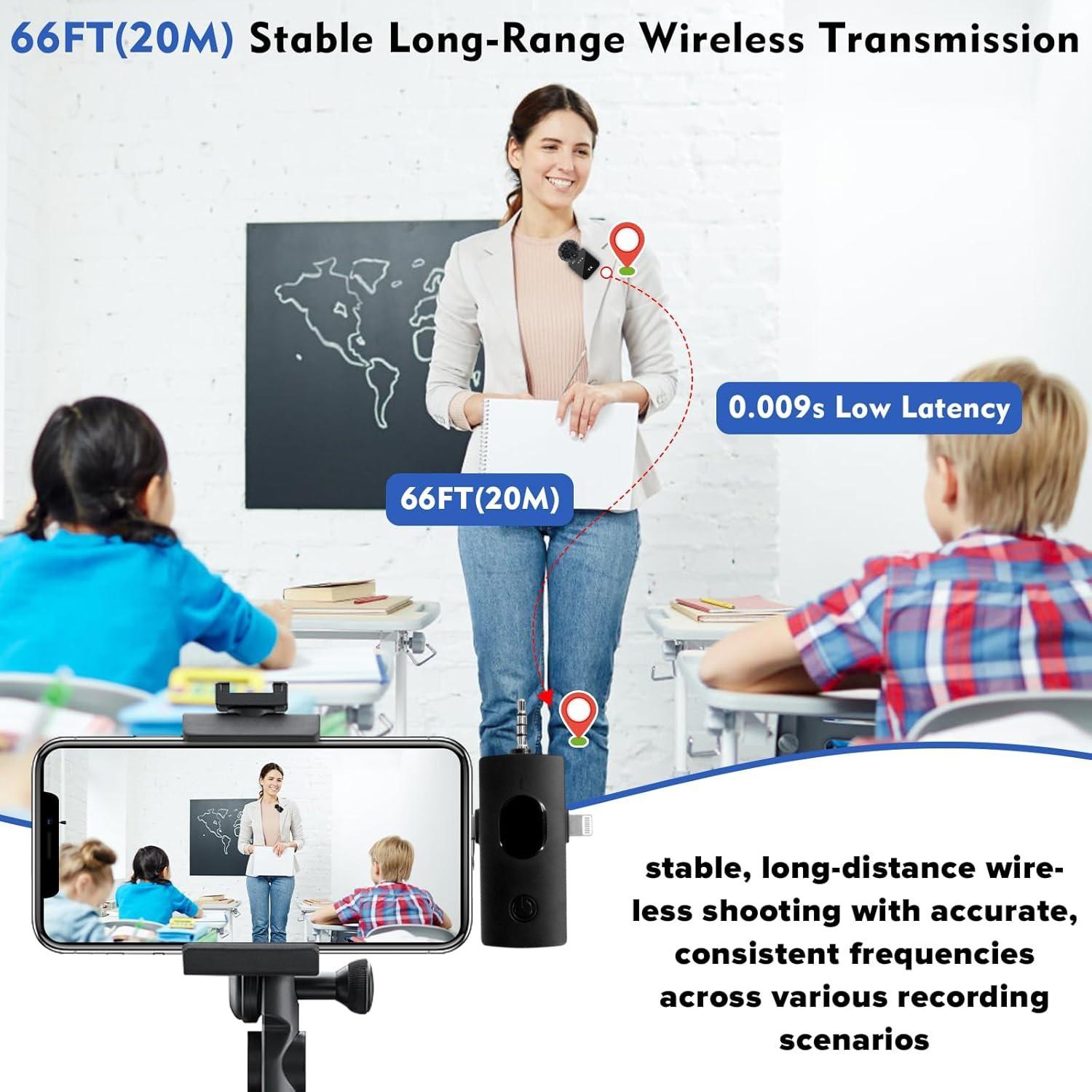 F11 Three-In-One Wireless Lapel Microphone, Short Video Shooting Phone Noise Reduction Live Streaming Mic, Professional Quality Recording