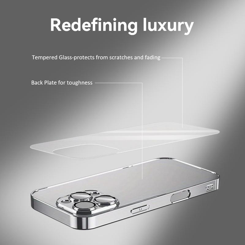 Famous Trend C-C-Carhartt Phone Case For iPhone 17 16 15 14 13 12 Pro Max Plus Electroplated Metal Bumper Case Slim Tempered Glass Back Shockproof Anti-Scratch Luxury Case Fashion Durable Stylish