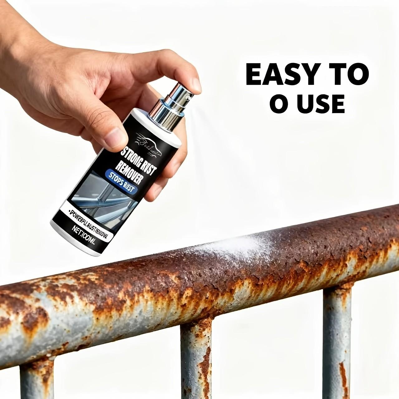 Powerful Rust Remover 100ML, Effective Anti-Rust Spray for Metal Railing, Provides Rust Protection, Polishes and Restores Surfaces