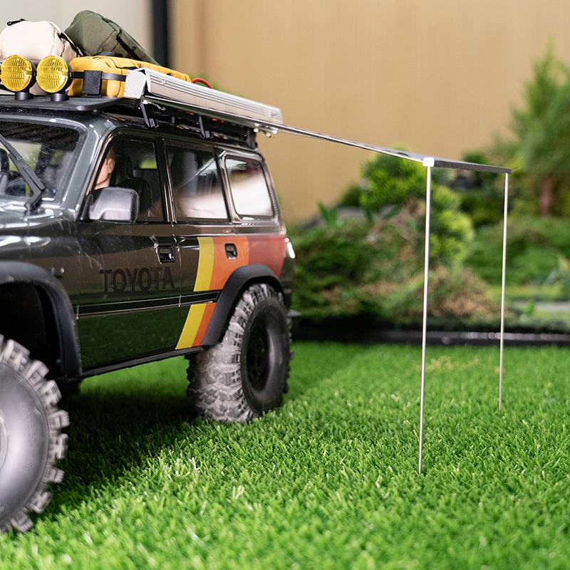 1:8/10 Climbing Vehicle Universal Golden Exhibition Tent Rain Canopy Simulation Rest, Side Canopy (Random Color)