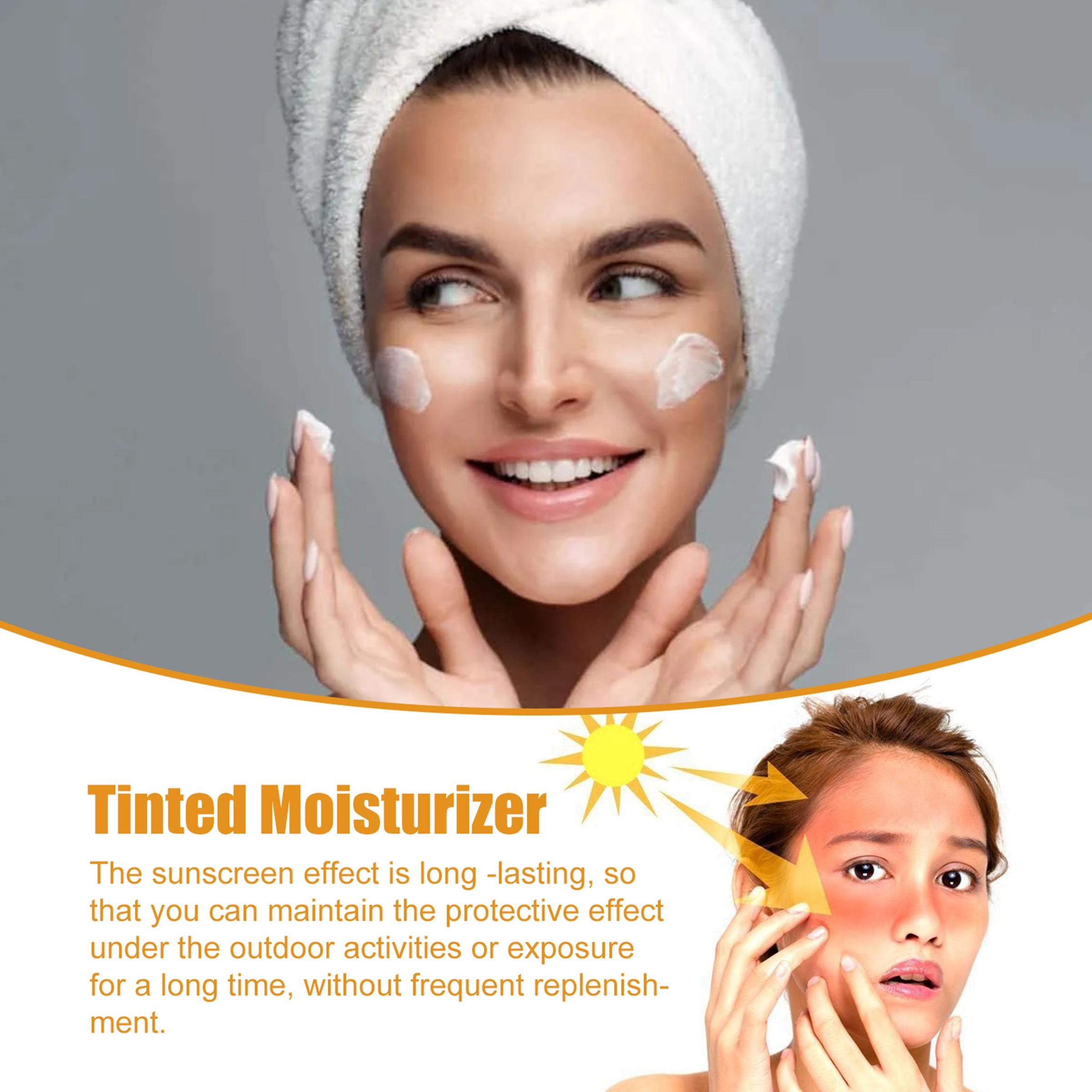 Multi-Functional Foundation Sunscreen, High SPF Outdoor UV Protection, Brightening Moisturizing Cream, Gentle Cooling Colorful Sunscreen