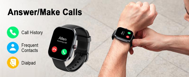 [Valentine's Day] Tukio 2026 New Smart Watch with AI ChatGPT AI Assistant, 1.91" HD Display, 112+ Fitness Activity Tracker, Heart Rate Monitor, Sleep Monitor, Step Counter, Bluetooth Calling, IP68 Waterproof, for Android & iOS - Monitoring