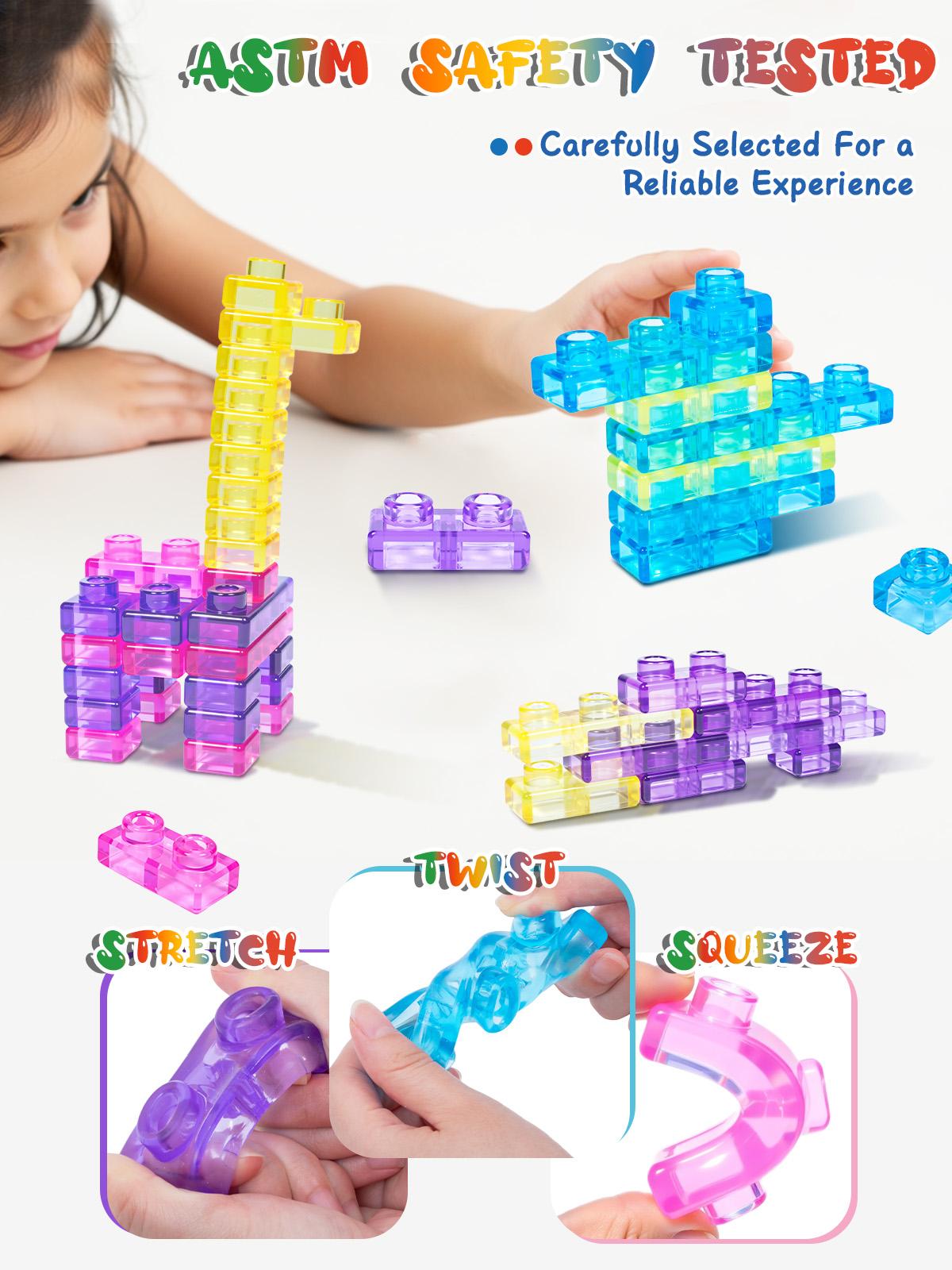 JOYSPOT Soft Jelly Building Blocks, Squishy Multi-color Stacking Building Blocks Toy Set, Non-toxic Sensory Tactile Play Toy Safe Squeezable & Stretchable Fun, Puzzle Blocks for Kids Early learning Preschool STEM Creative Construction Bath Toy Age 3+ tikt JOYSPOT Soft Jelly Building Blocks, Squishy Multi-color Stacking Building Blocks Toy Set, Non-toxic Sensory Tactile Play Toy Safe Squeezable & Stretchable Fun, Puzzle Blocks for Kids Early learning Preschool STEM Creative Construction Bath Toy Age 3+ tikt