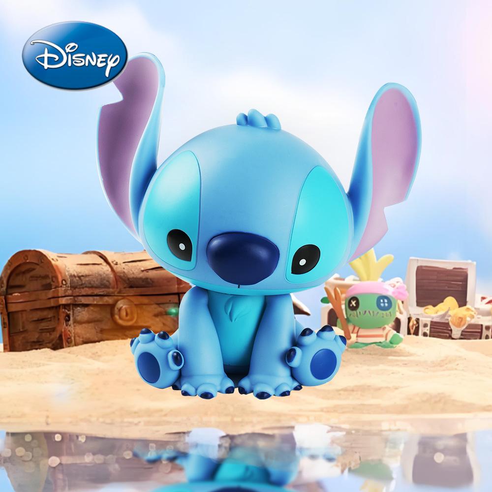 L-1pc Disney Officially Licensed Stitch Creative Drop-proof Piggy Bank Coin Bank Fun Home Gadgets Cute Creative Living Room Decoration Large Capacity Coin Storage Box Halloween Christmas Thanksgiving Surprise for Family and Friends Gift