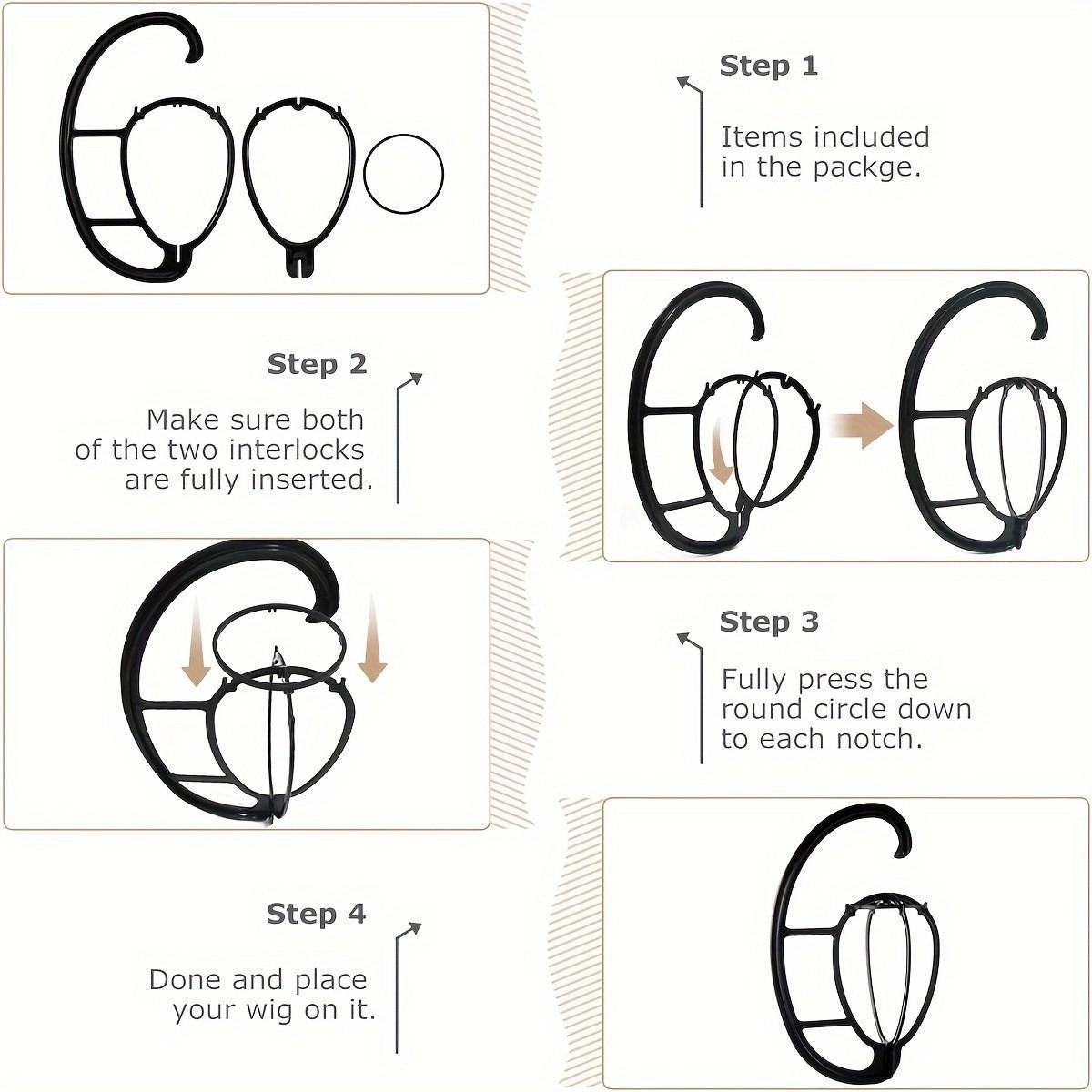 1-pack, Wig stand, space-saving, multi-functional, durable, multi-purpose, home use, For Wigs