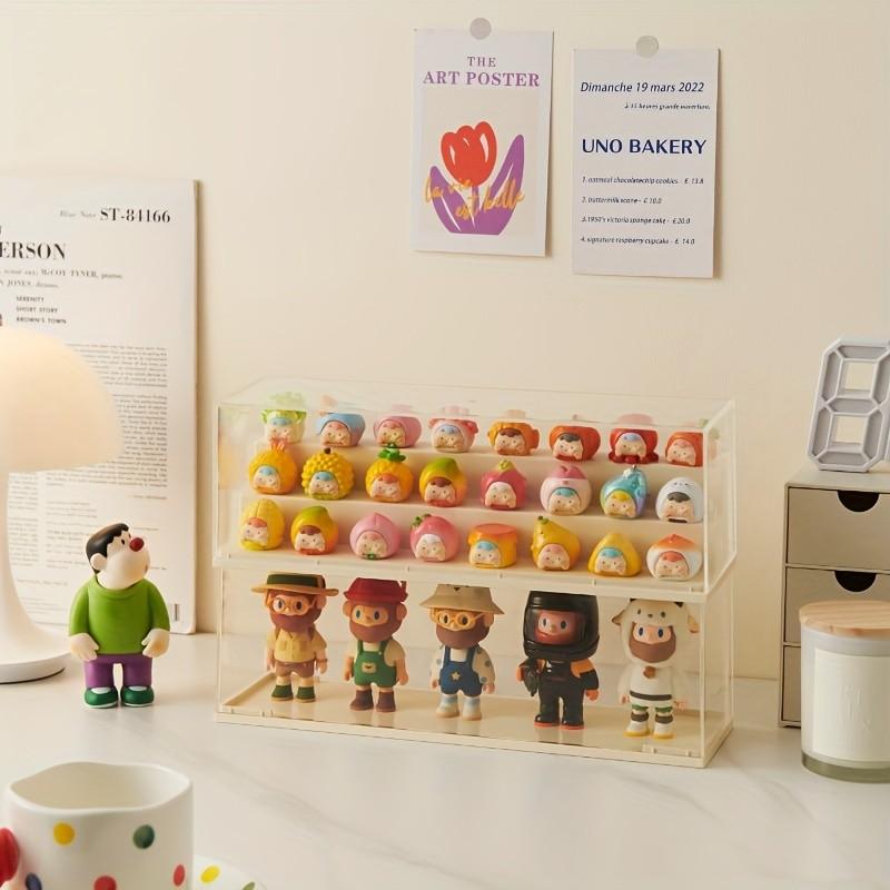 Popbean Doll Display Case Transparent Dustproof Moisture-Proof Ideal Collection Storage Box for Popbean Collectors