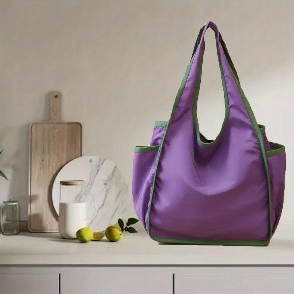 Foldable Shopping Tote Bag, Portable and Simple Multi-Color Large-Size Eco Bag, Grocery Shopping Bag, Special Bag, High-Capacity Bag