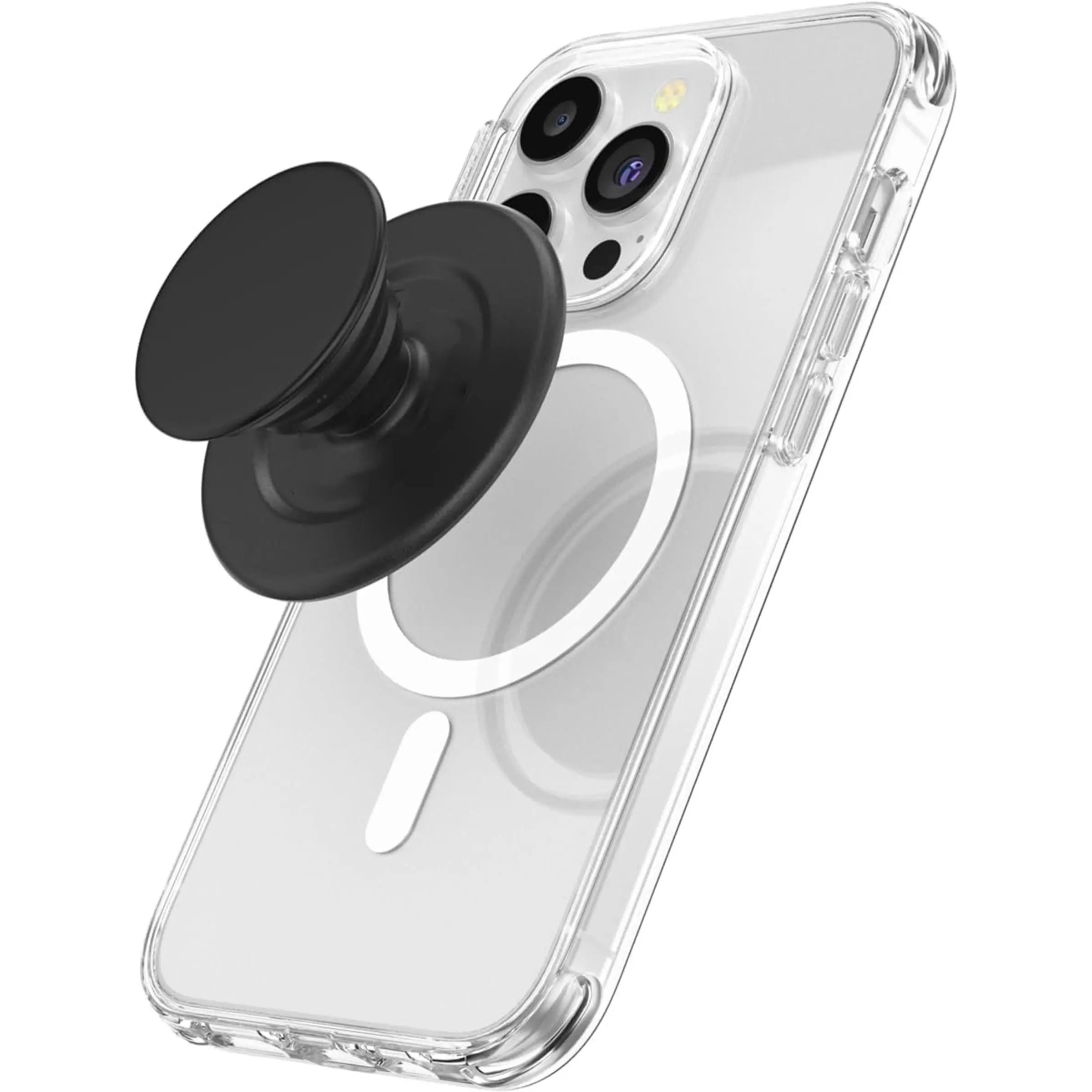 Magsafe Phone Stand with Kickstand, Magnetic Holder, Replaceable Top, Compatible with iPhone Magsafe Case, Soft Touch