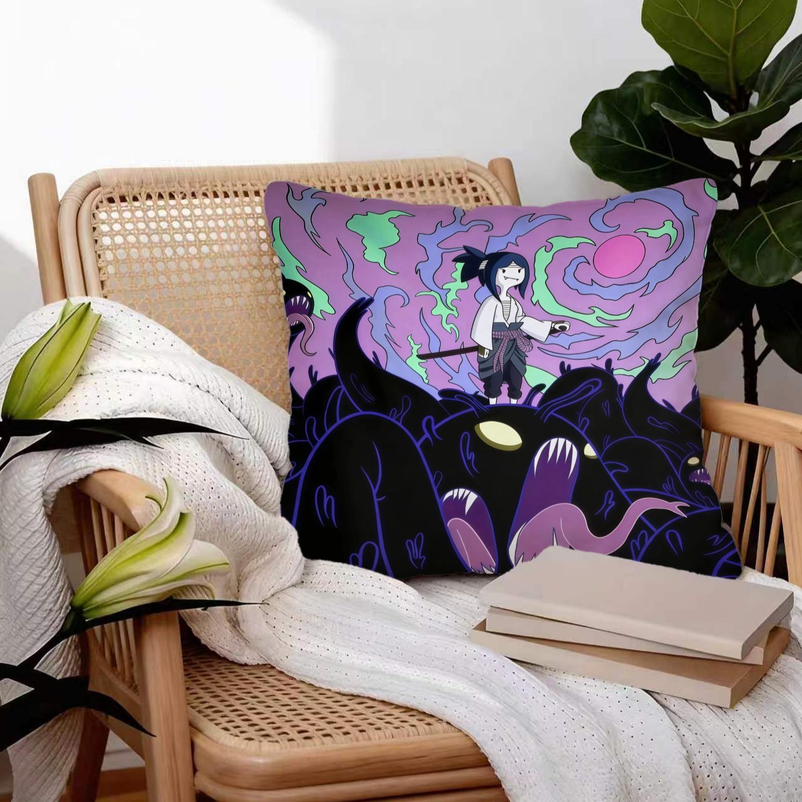 18x18 Inch Scream Ghostface Throw Pillow, Dark Romance Addict Horror Movie Book Lover Decorative Cushion, Spooky Halloween Sofa Bedroom Decor, Perfect Gift for Movie Fans & Bookworms