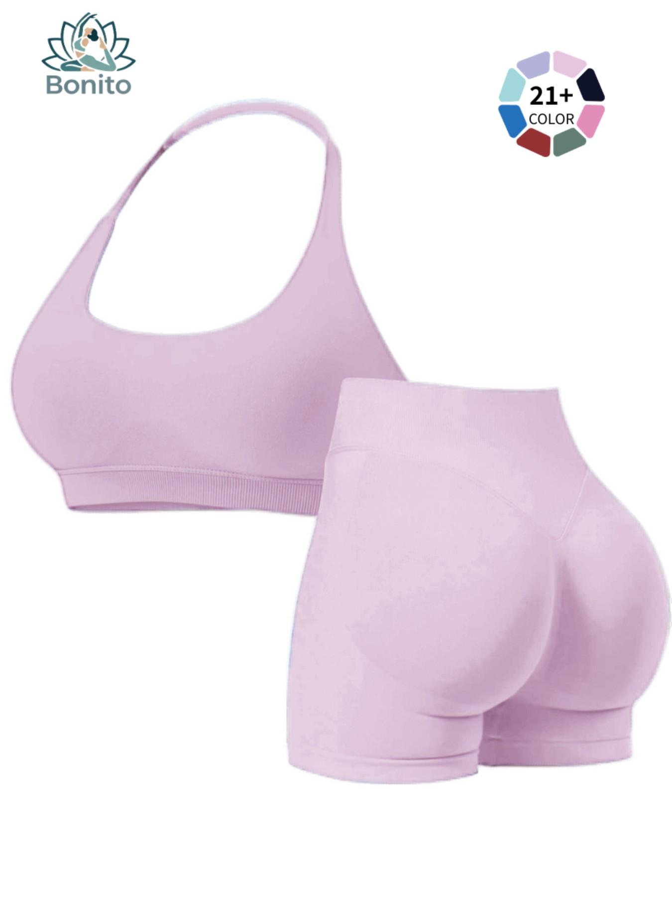 Trendy Backless Halter Yoga Suit, 2 Piece High Waist Workout Set, Perfect for Fitness Girls, Stylish and Comfortable Gym Wear