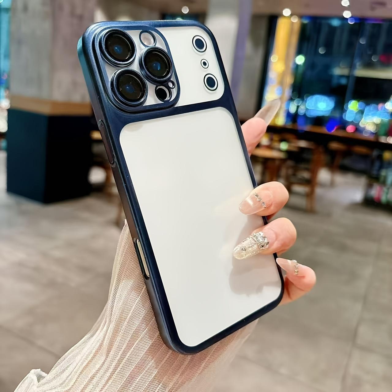 3 PCS [1 Phone Case with 2X Clear Screen Protectors]Phone Case - The Matte PC Electroplated Case Is Suitable for Iphone 17, 16, 15, 14, 13 Pro Max Plus Air Series, Featuring an Ultra-Thin Design And a Transparent End, Complete with a Lens Film