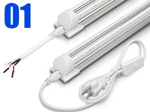 Barrina 2FT T8 LED Shop Light, 4000K 20W 3000LM, V Shape Integrated LED Lighting for Garage, Warehouse, Workshop, ETL Listed, 2 Packs