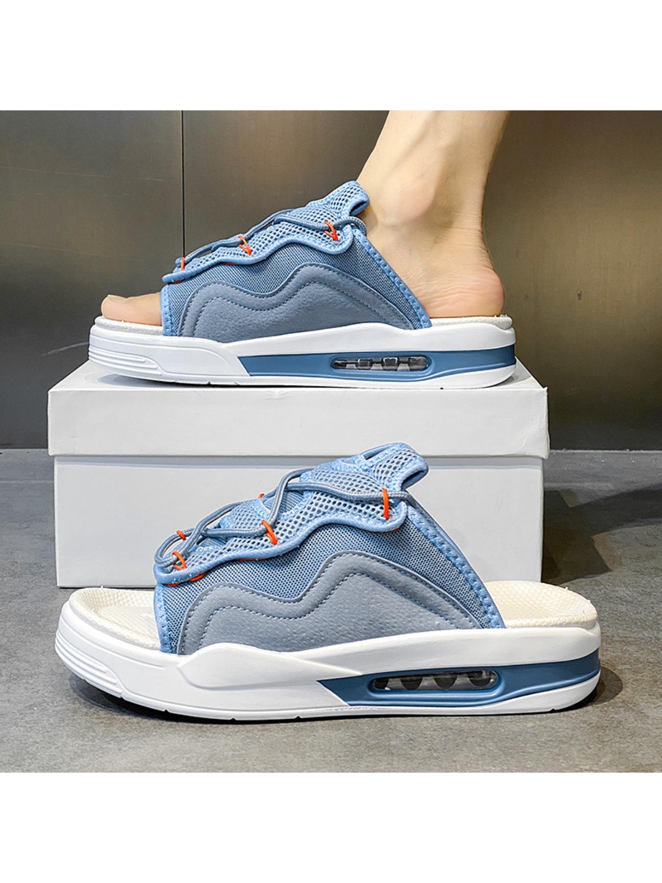 Summer thickened sandwich bottom slippers, fabric breathable sandals, fashion slippers men 's slippers