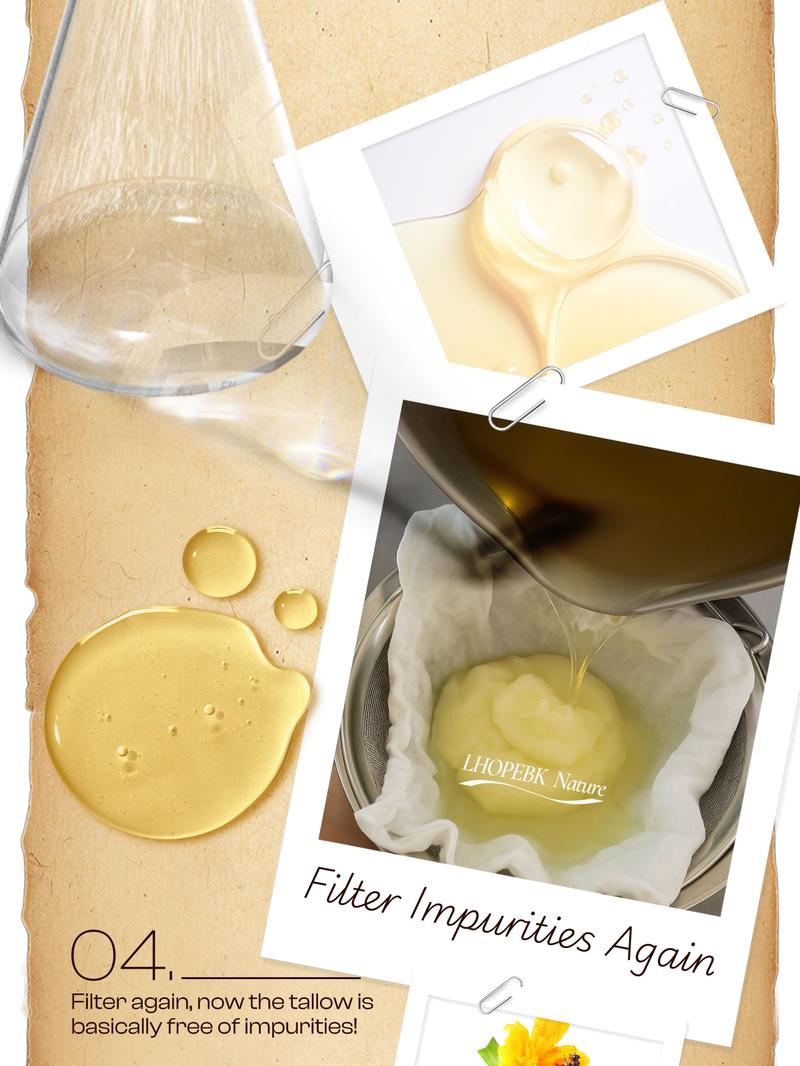 【Highly Recommended】Organic Grass-Fed Tallow & Raw Honey Balm — Intensely Nourishing Cream for Soft, Glowing Skin — Handcrafted with Care