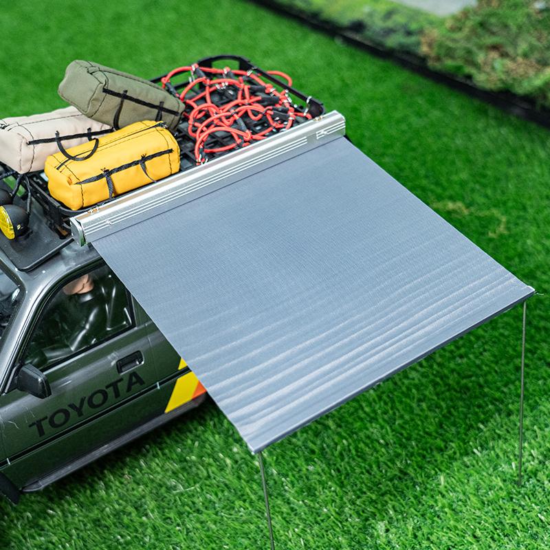 1:8/10 Climbing Vehicle Universal Golden Exhibition Tent Rain Canopy Simulation Rest, Side Canopy (Random Color)