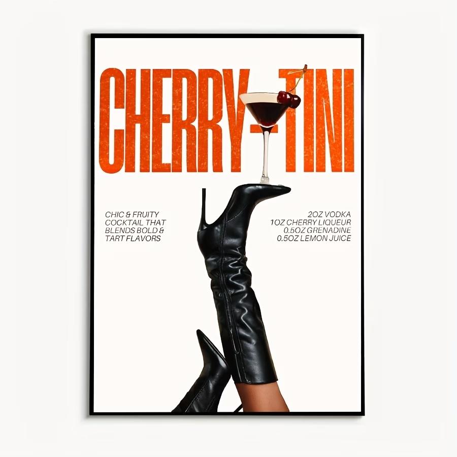 Vintage Italian Espresso Print Canvas Art, Frameless Wall Decor for Bedroom and Living Room, Creative Moving Gift Idea