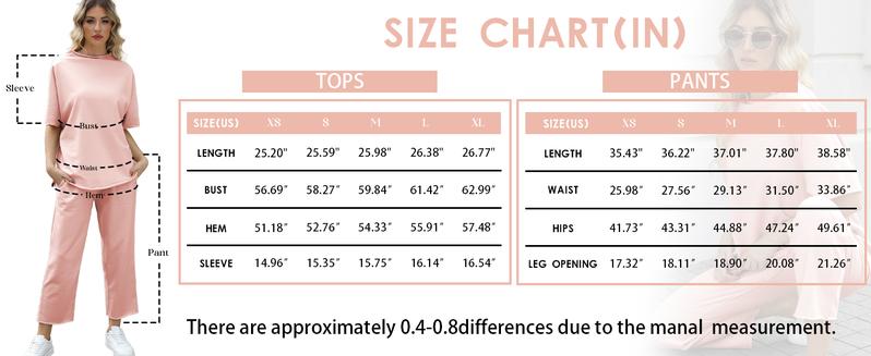 Women's 2 Piece Outfits Lounge Set 3/4 Batwing Sleeve Capelet Crew Neck Pullover Tops Wide Leg Pants Travel Set TikTokShopBlackFriday