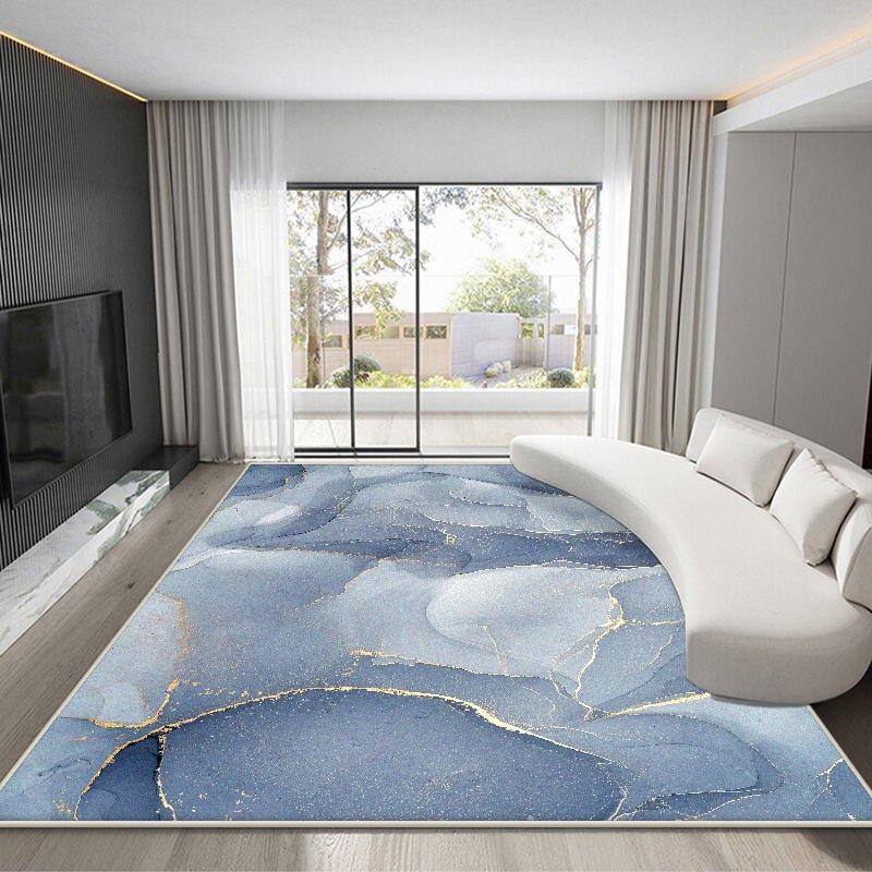 Luxury White Gold Marble Flannel Area Rug - Realistic Golden Vein Print Soft Mat for Living Room, Non-Slip Modern Home Decor #GoldMarbleRug #LuxuryWhiteMat #ModernHomeDecor #MarbleTextureCarpet #NonSlipFlannelRug