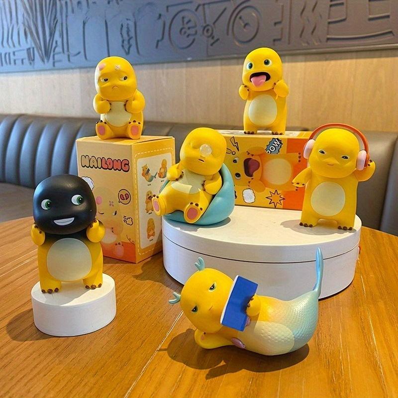 6-Piece Milk Dragon Figure Set, Anime & Game Collectible Figurines, Desktop & Car Decoration, Model Gift, Fan Collection, Collectible Figures