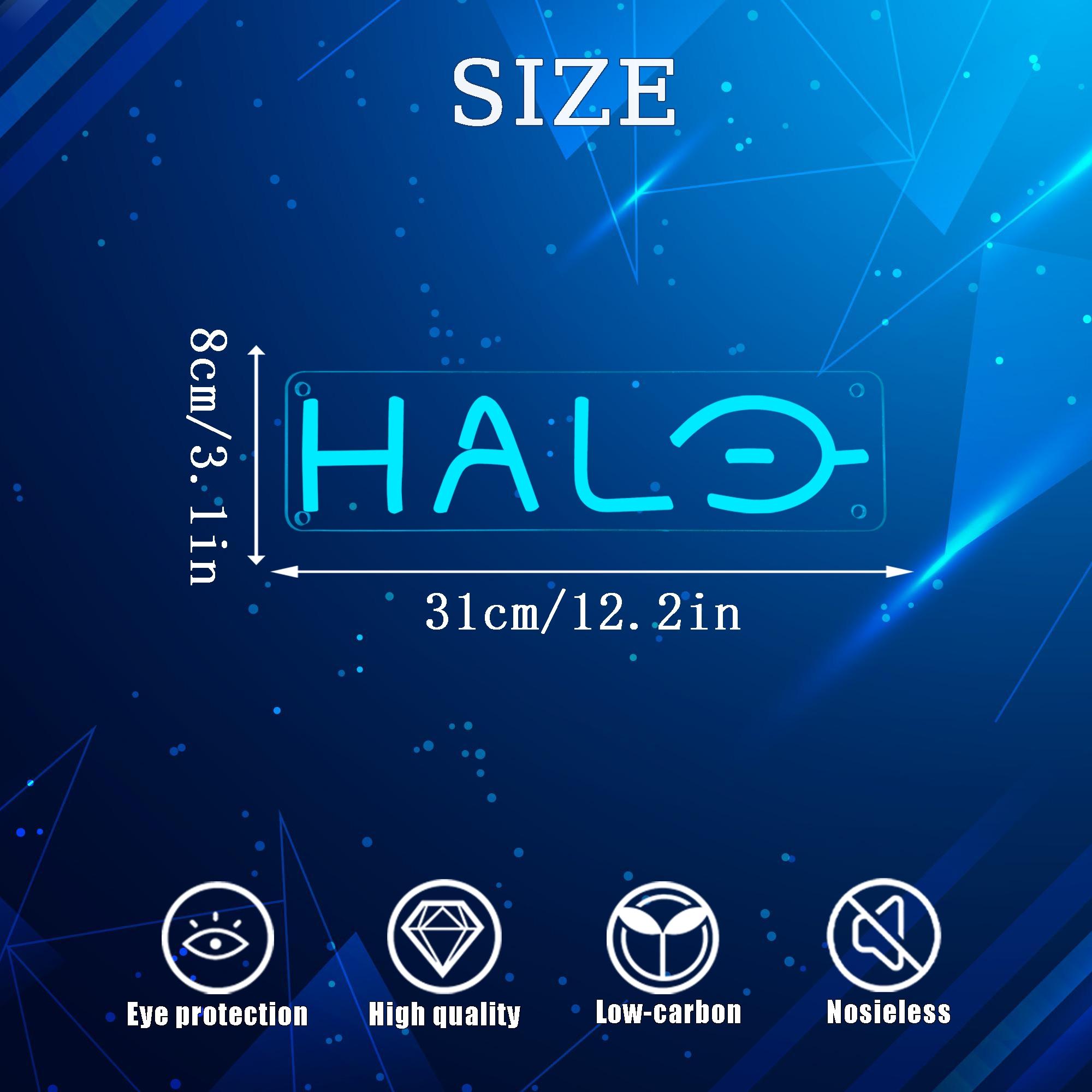 Halo Neon Led Sign, Gaming Neon Signs for Wall Sign, Game Neon Lights ...