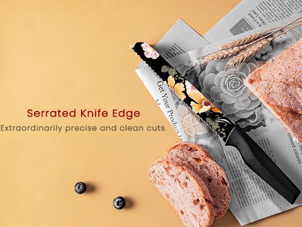 Astercook 6-Piece Floral Knife Set, Scratch-Resistant Food-Grade Print, German High Carbon Stainless Steel, 6 Knife Covers, Dishwasher Safe. Kitchen Astercook 6-Piece Floral Knife Set, Scratch-Resistant Food-Grade Print, German High Carbon Stainless Steel, 6 Knife Covers, Dishwasher Safe. Kitchen
