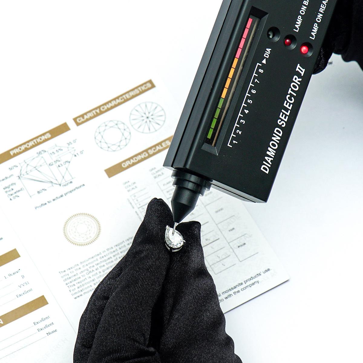 Pear Cut Stud Earrings D Color VVS Synthetic Moissanite Stud Unisex Earrings Birthday Anniversary Mother's Day Gifts for Men Women