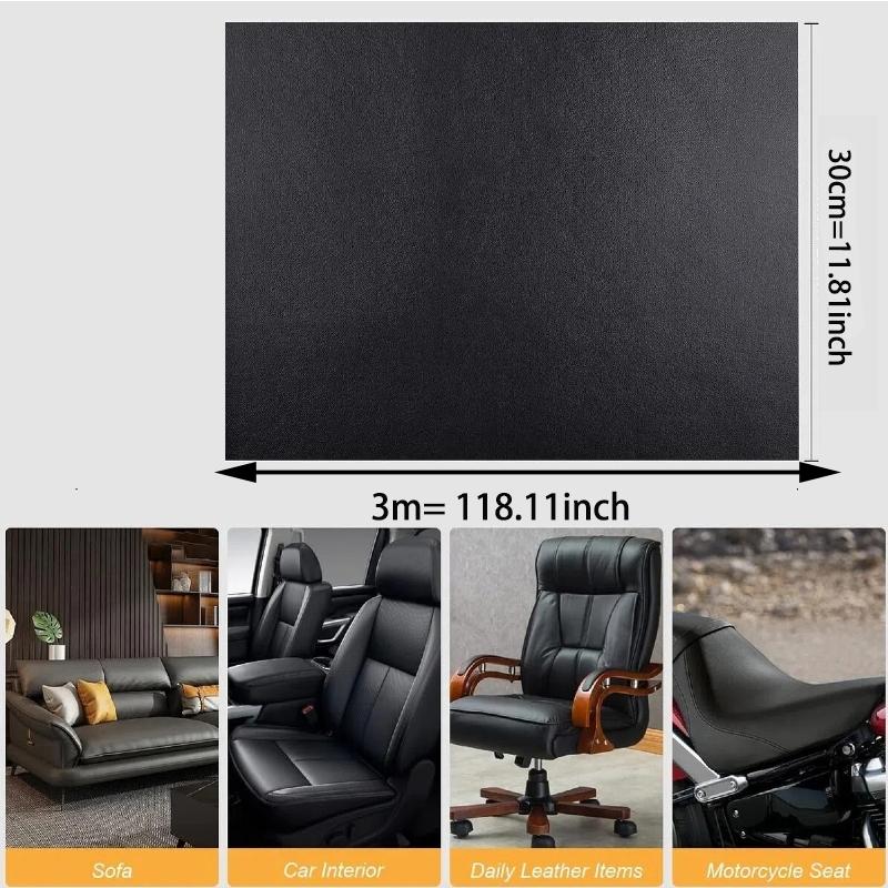 Self Adhesive Leather Repair Patch, 1 Roll Elastic Leather Repair Tape, Multifunctional Leather Repair Kit for Sofa Car Seat