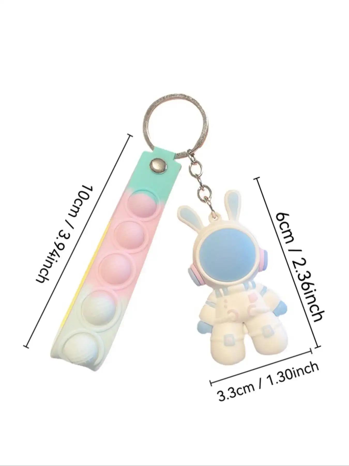 Space Rabbit Keychain, suitable for kids and students, cute bag pendant gifts. Perfect for school seasons, festival gifts and birthday presents. Ideal for Christmas, Halloween, summer, winter, Valentine's Day and New Year. It is a must-have festival gift,