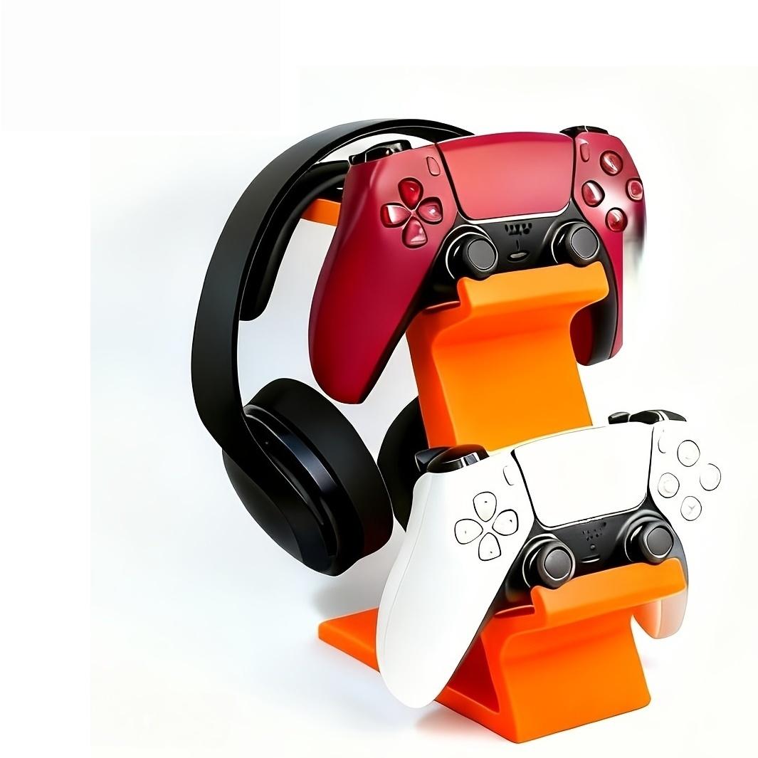 Multi-Functional 3-In-1 Gaming Controller & Headphone Stand Holder, Fits Ps5/ps4/xbox/switch, Dual-Layer Design, Gamer Essential Accessory