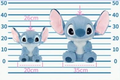 Disney Series-Basic Stitch Doll Plush Toy Decorative Children's Gift 10inch&16inch,Birthday gifts, Festive gifts,Holiday Haul surprises,Bedroom decoration,sofa Snuggle Bear weighted stuffed animal