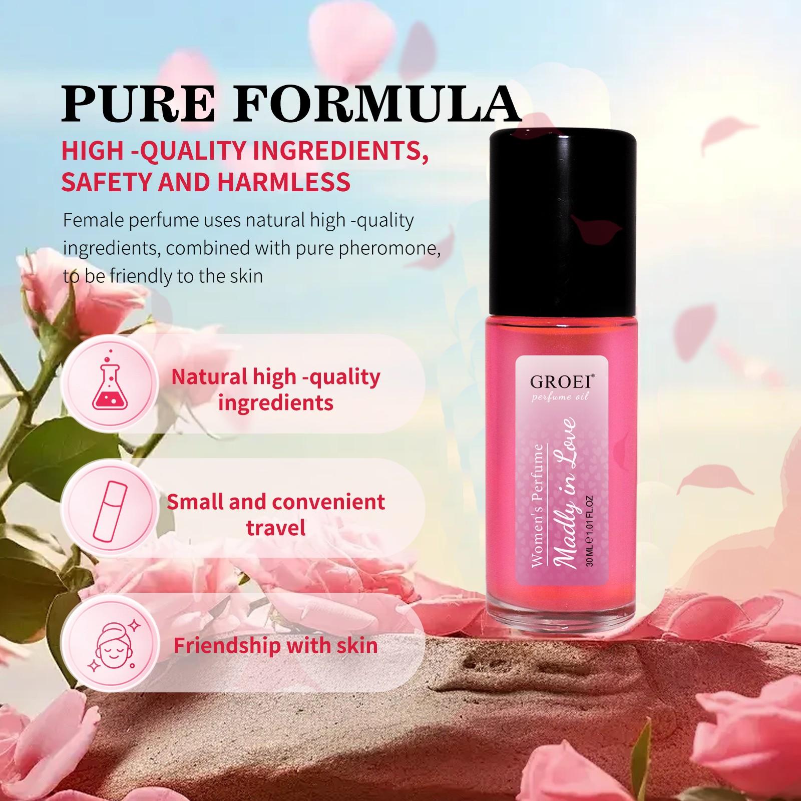 Crazy Love Roll-On Perfume｜Viral Perfume Oil，Exquisite, Elegant, Floral Fruity Scent with Skin-Friendly Formula，Fragrance Notes Lavender，For Long-Lasting Fragrance & Daily Glam, Floral Scents Perfume, Daily Use Fragrance