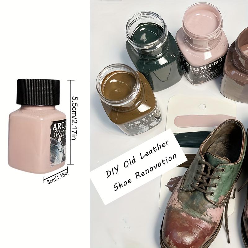 Vintage-Style 4-Color Artistic Pigments 30ML Soft Paints  | Creamy Texture for Retro Art, DIY Pet Clothing/Leather/Canvas/Stencil painting , Upcycling & DIY Vintage Creations，Christmas Creative Easy-Flow Formula Paints