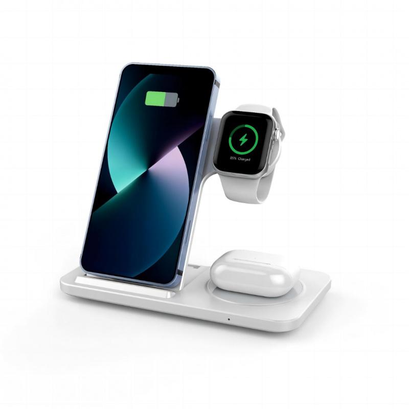 Wireless Qc3.0 15w Fast Charging Station, Fast Charging Dock, Foldable Multi-Device Charger, Christmas Gift Idea, New Year Present Option