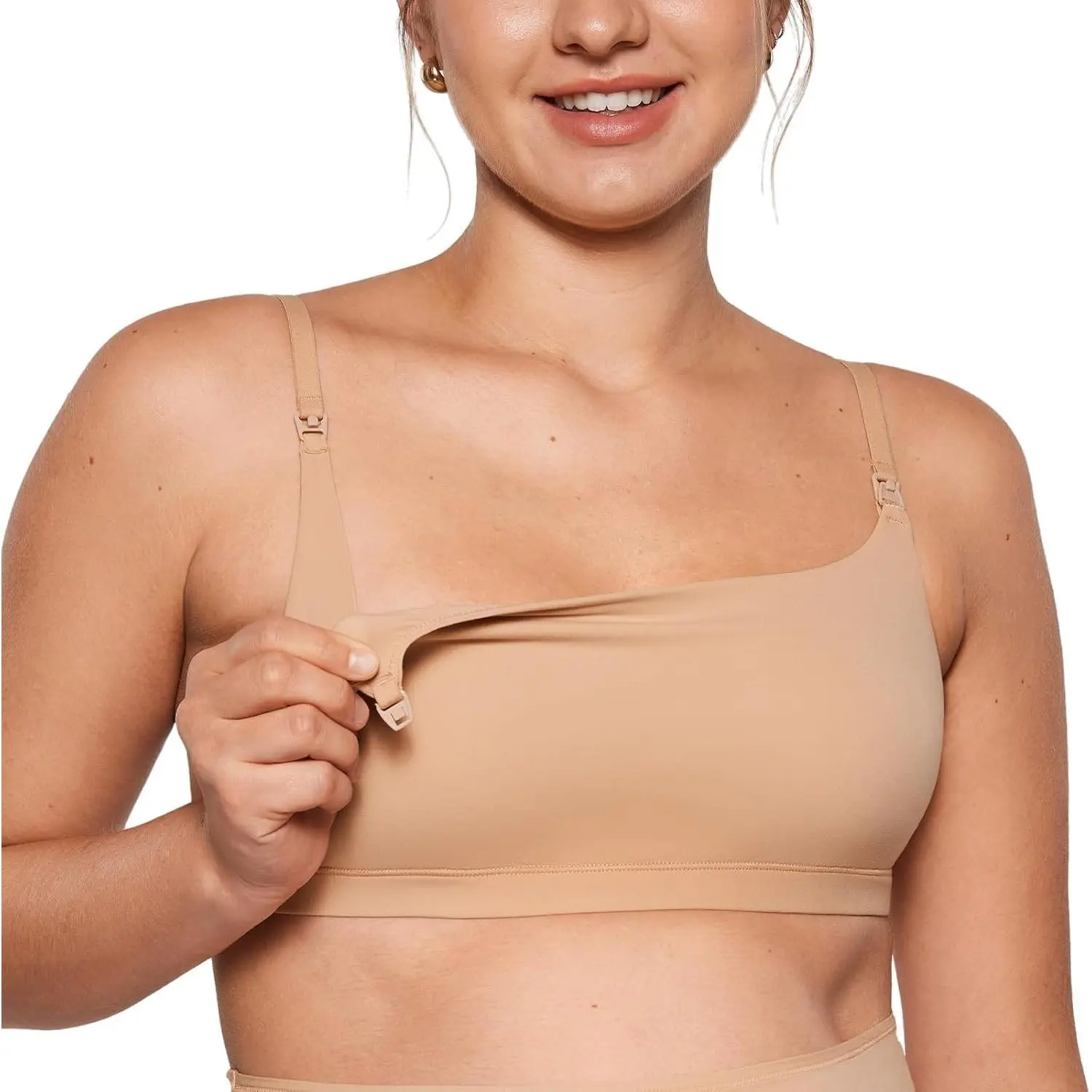 Women's Soft Seamless Unpadded Nursing Bras Unlined Bralettes Maternity Bra for Breastfeeding Comfy SleepGift