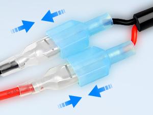 Nilight 2PCS 16 AWG Wiring Harness Extension Kit –Help 1 Lead Harness to Connect 2 Off Road LED Light Bar Black