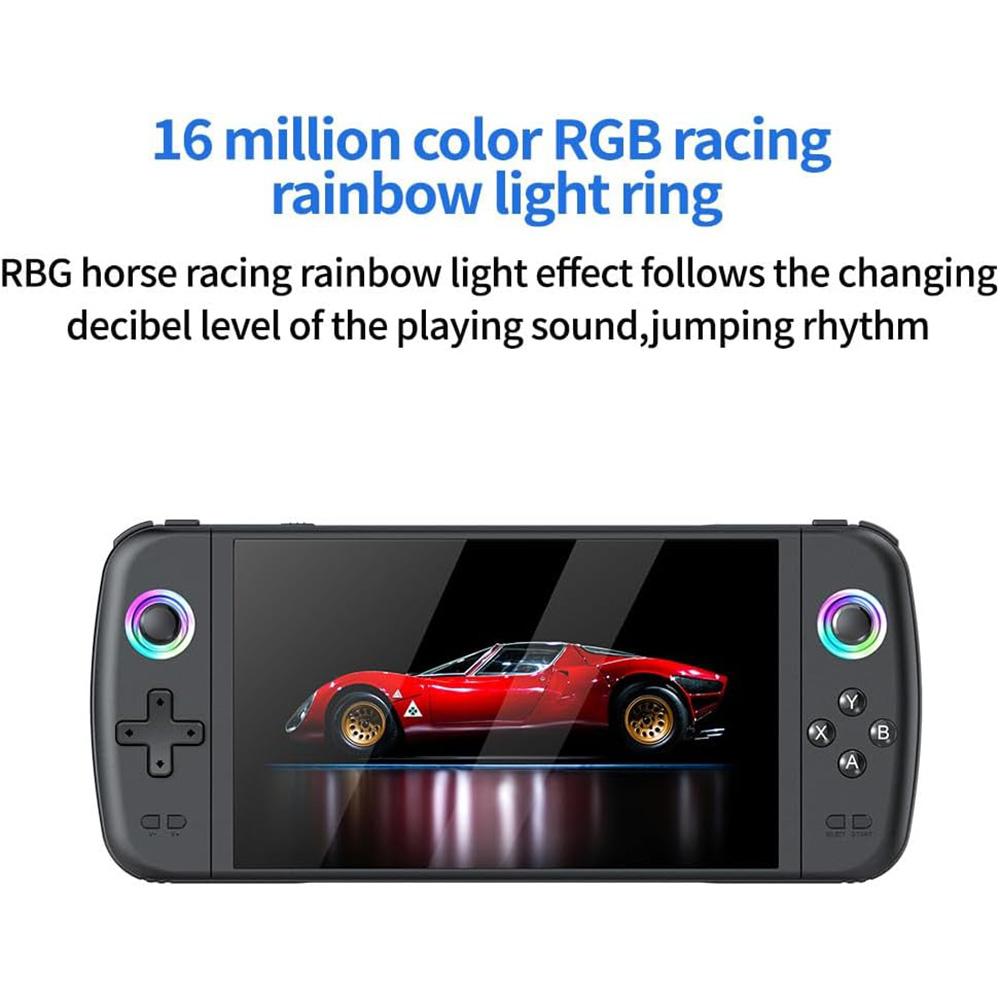 M27 Handheld Gaming Console, Portable Video Game Console with HD IPS Screen and 3D Dual Joystick, Perfect Gift for Gamers on Holidays/Birthdays