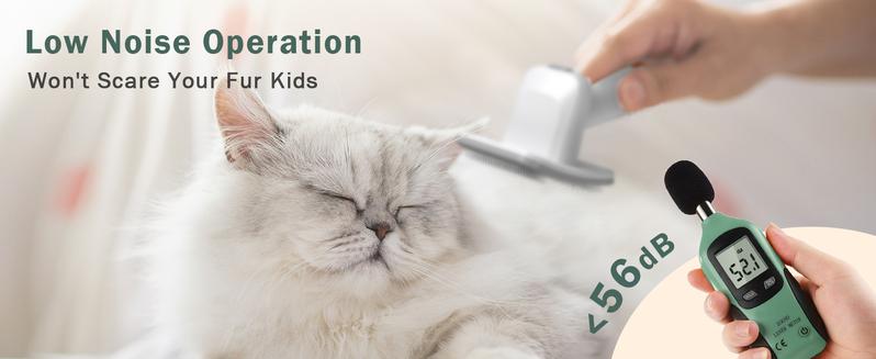 Afloia Dog Grooming Kit, Pet Grooming Vacuum & Dog Clippers, Nail Grinder Trimmer & Dog Brush for Shedding with Vacuum Grooming Tools, Low Noise Dog Vacuum Hair Remover Pet Grooming Supplies Green Portable