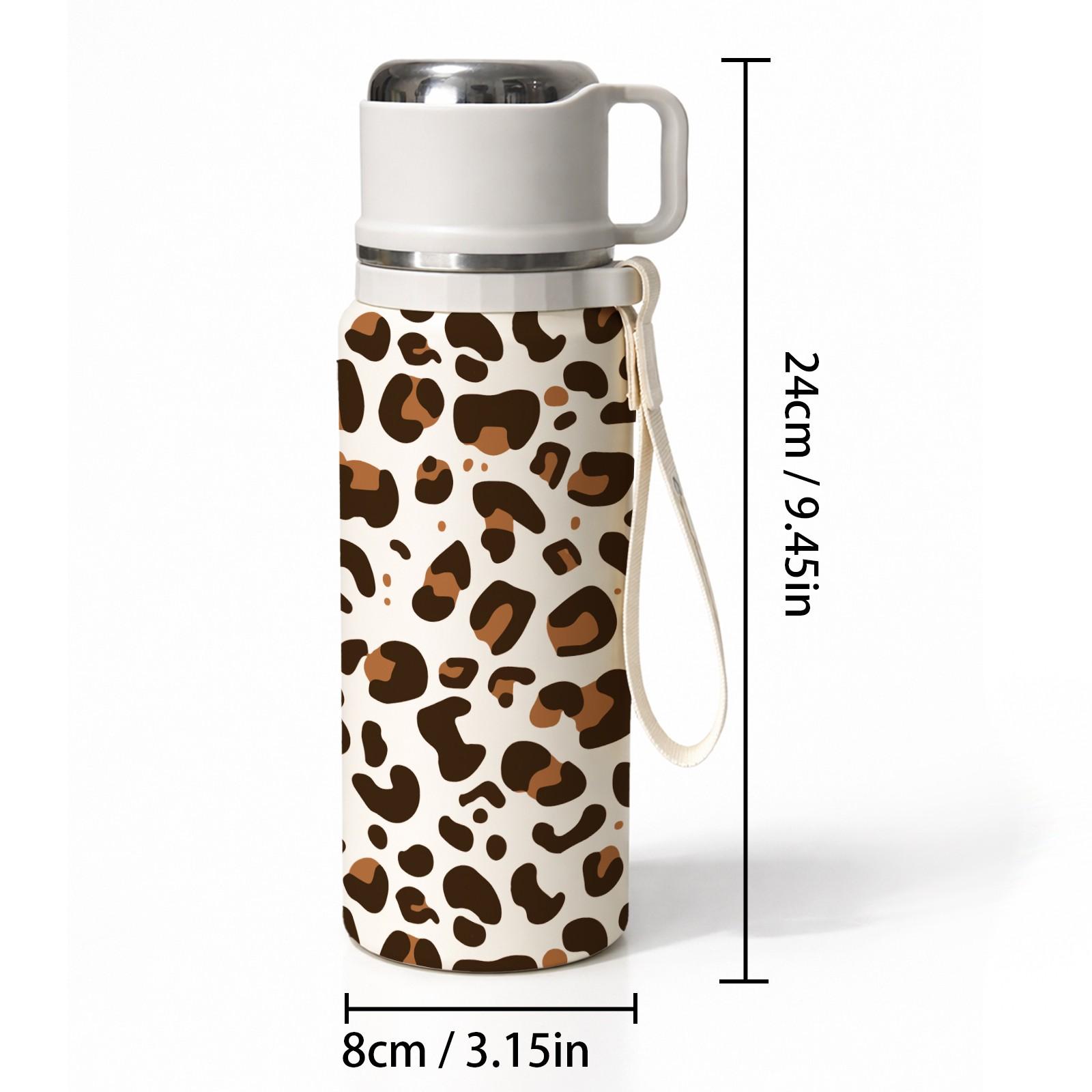 1 Pc Insulated Mug, 600ml Vacuum Cup, Double Wall Thermal Mug, Leak Proof Skinny Tumbler With Handle And Strap, 24 Hours Hot 48 Hours Cold, Portable Travel Mug For Coffee Tea Water, Gift For Women Men Holiday Daily Use
