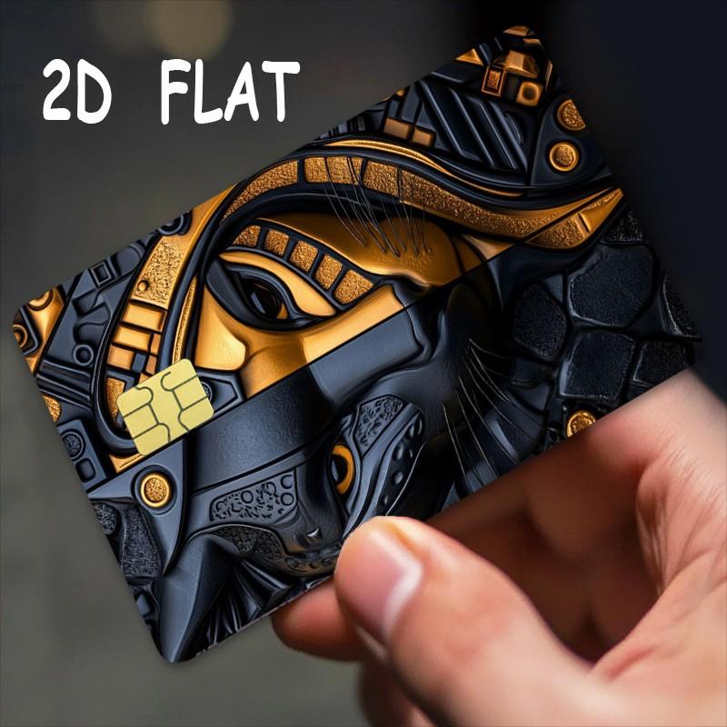 Credit Card Stickers 2 Pack, Ultra-Thin Waterproof Scratch-Resistant, Customizable Bank Card Decals, Durable, Adult Use, Perfect Holiday Gift