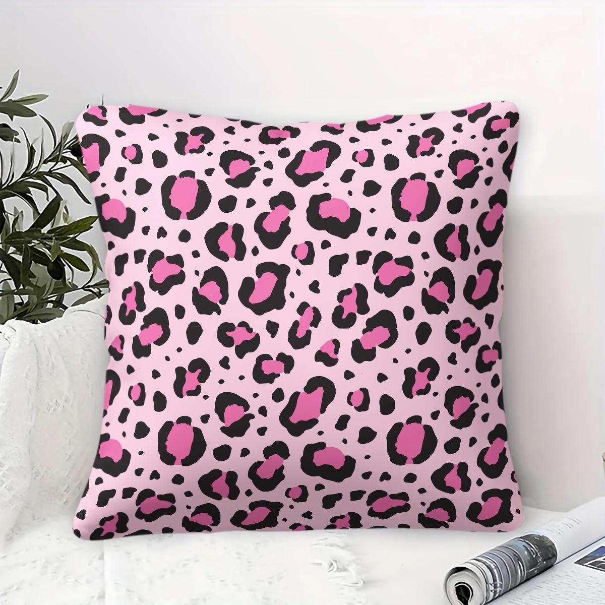 Leopard Print Throw Pillow, Multiple Styles, Soft Breathable Comfortable Skin-Friendly, Decorative Cushion Cover for Bedroom Living Room, Suitable for All People, Ideal Gift Choice