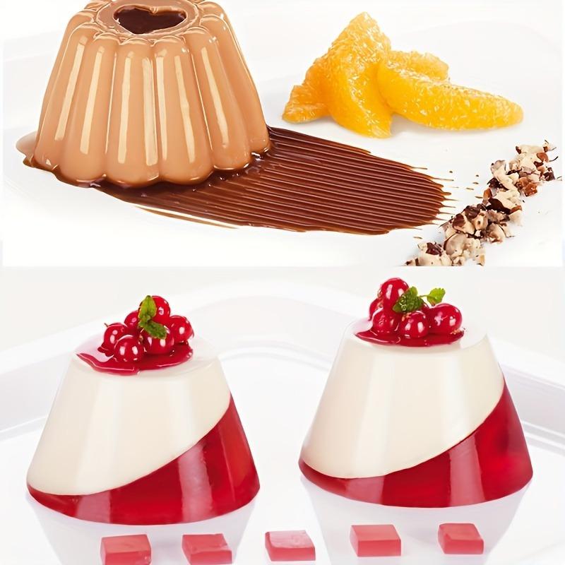 4pcs/set Pudding Molds, Mousse Cake Molds, Durable Baking Tools and Kitchen Gadgets, Perfect for Making Jelly, Panna Cotta, Custard and Chocolate Desserts Eid Al-Adha Mubarak