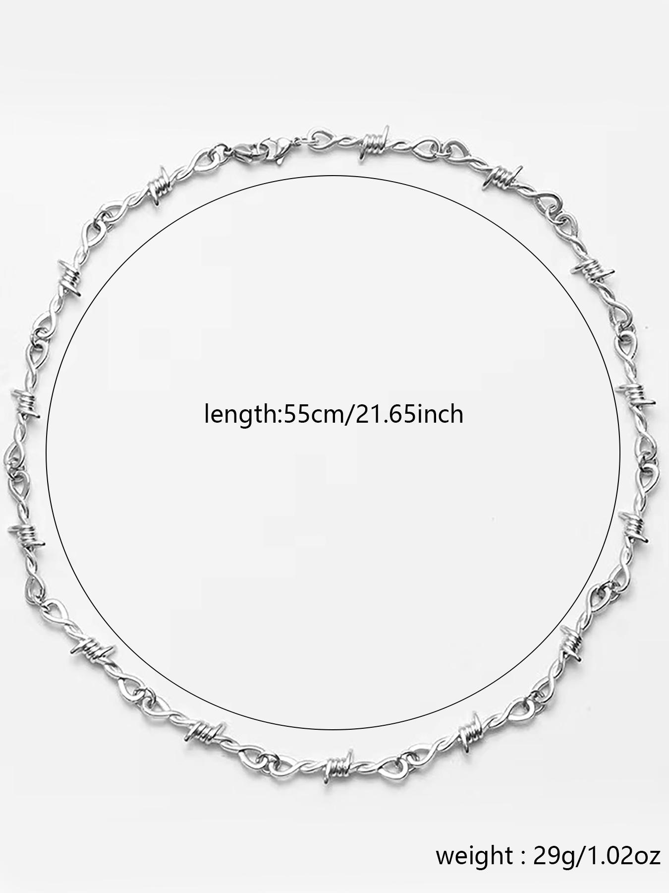 Men's Street Style Chain Necklace, Punk Style Chunky Chain Necklace, Fashion Jewelry for Party & Daily Clothing Decor, Trendy All-match & Exquisite Jewelry for Birthday Gift, Modern Versatile Accessories