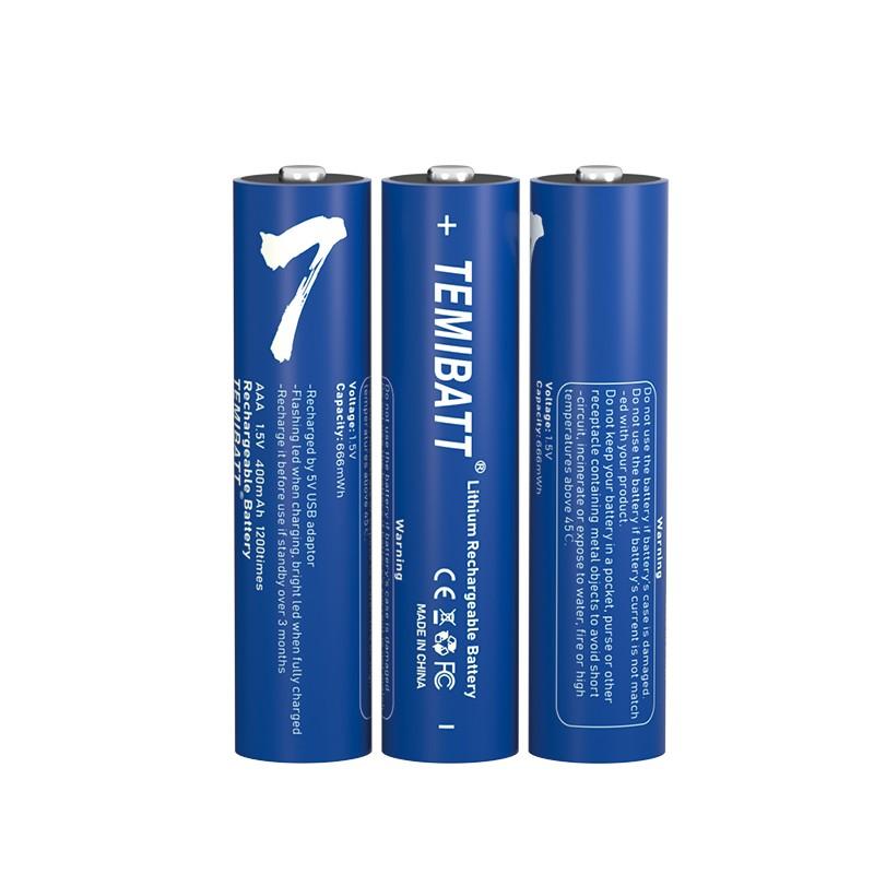 4 Pack Aa + 4 Pack Aaa Rechargeable Lithium Batteries with Battery Charger Kit, Eco-Friendly Power Solution for Household Devices, Long-Lasting and Reliable Performance