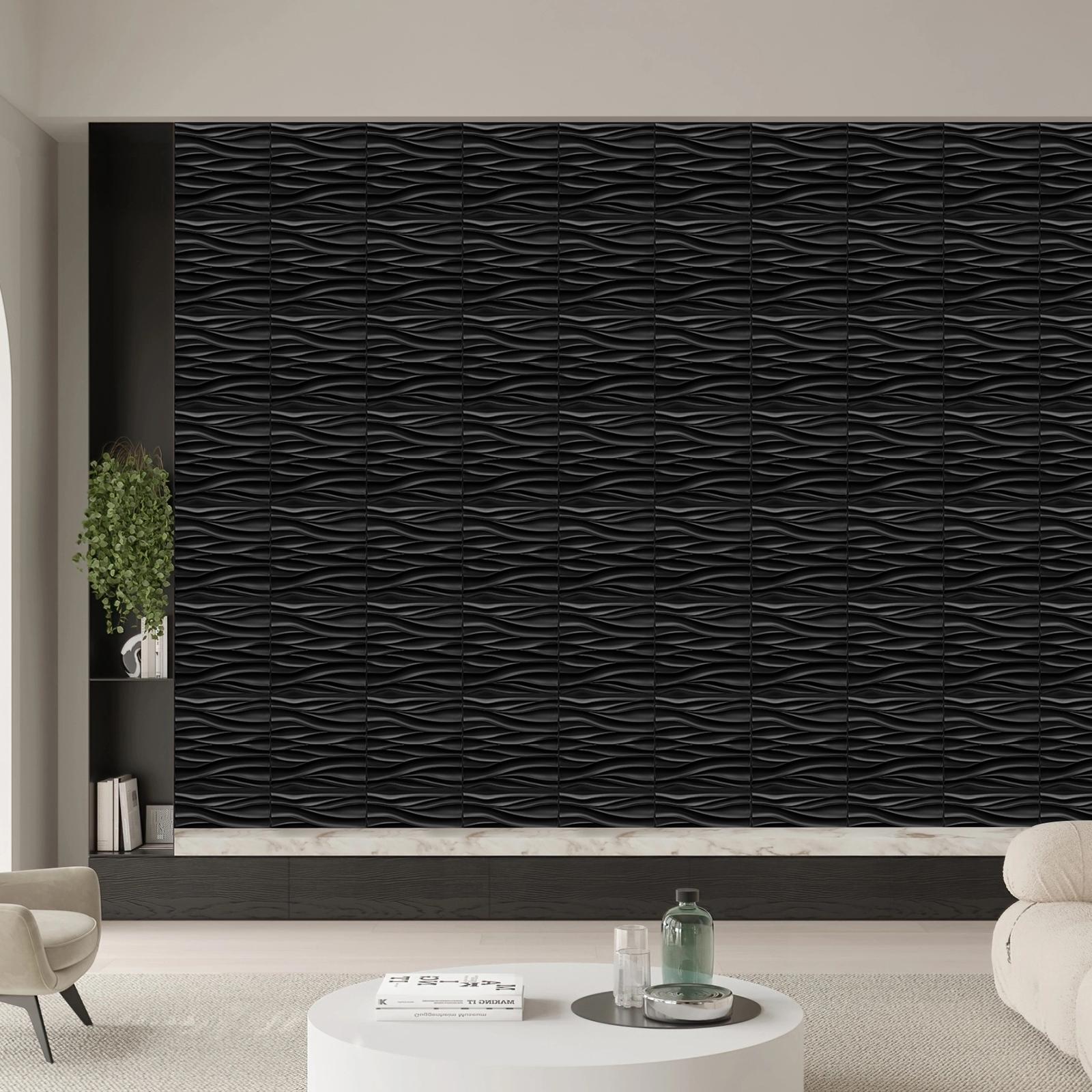 Kuujojo 20/30pcs Self Adhesive 3D PVC Wall Panels, 11.8x11.8in Diamond Wall Trim, Indoor Home Improvement Building Supplies with Tape, Self Adhesive Panels