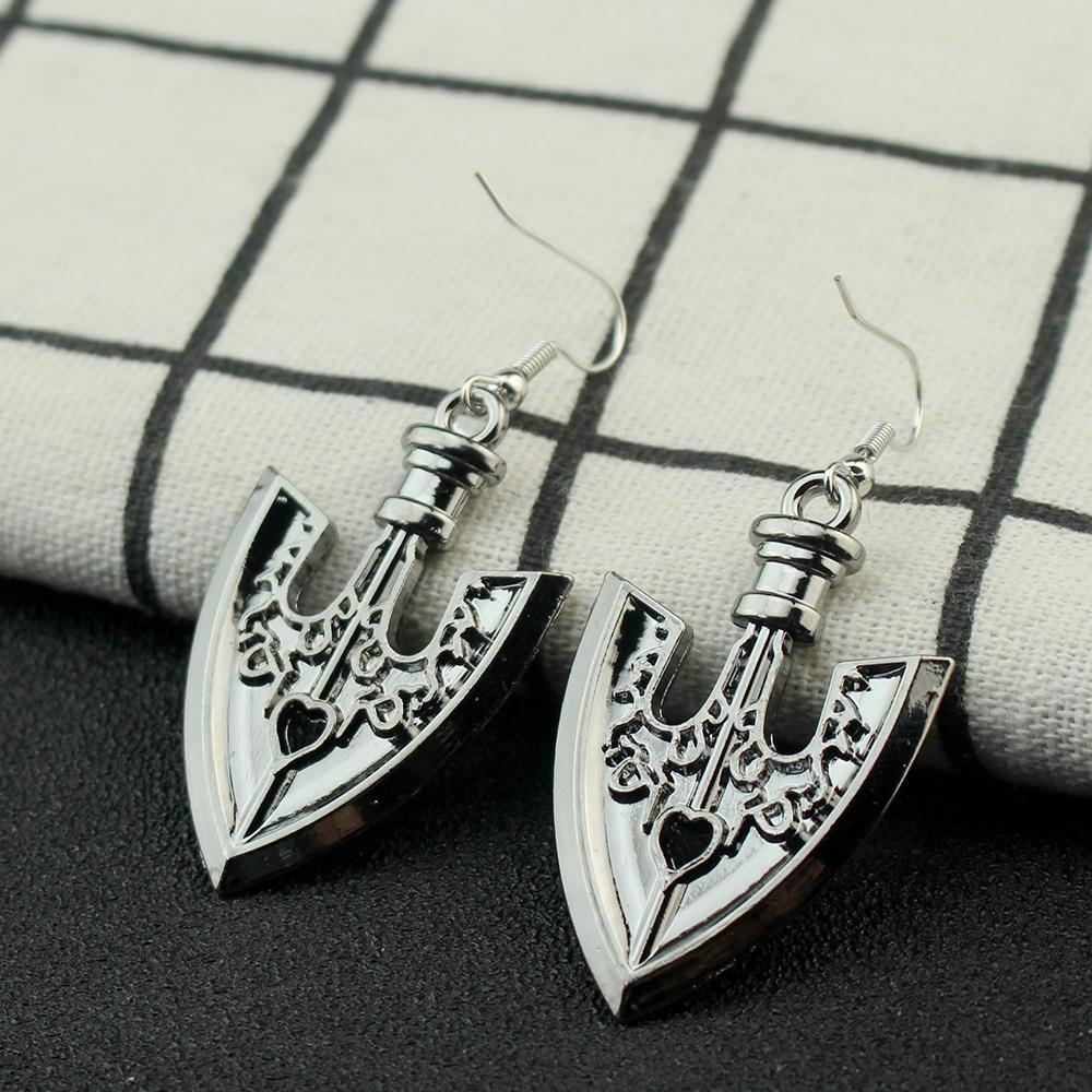 Anime JoJos Bizarre Adventure Earrings Kakyoin Noriaki Arrow Pendant Earrings For Women Men Cartoon Cosplay Jewelry Gifts