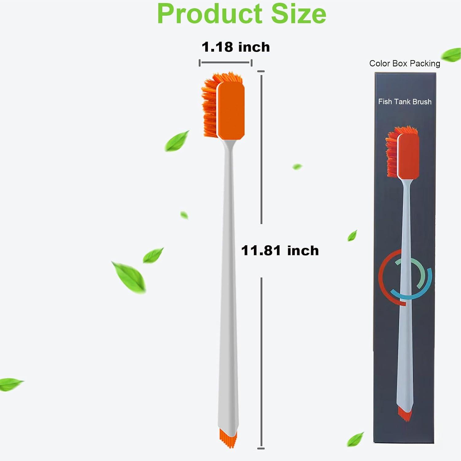 Small Fish Tank Cleaner - Algae Scraper for Glass Aquariums - Aquarium Brush & Scrubber Tool Adapted for Cleaning Glass and Acrylic Aquariums.